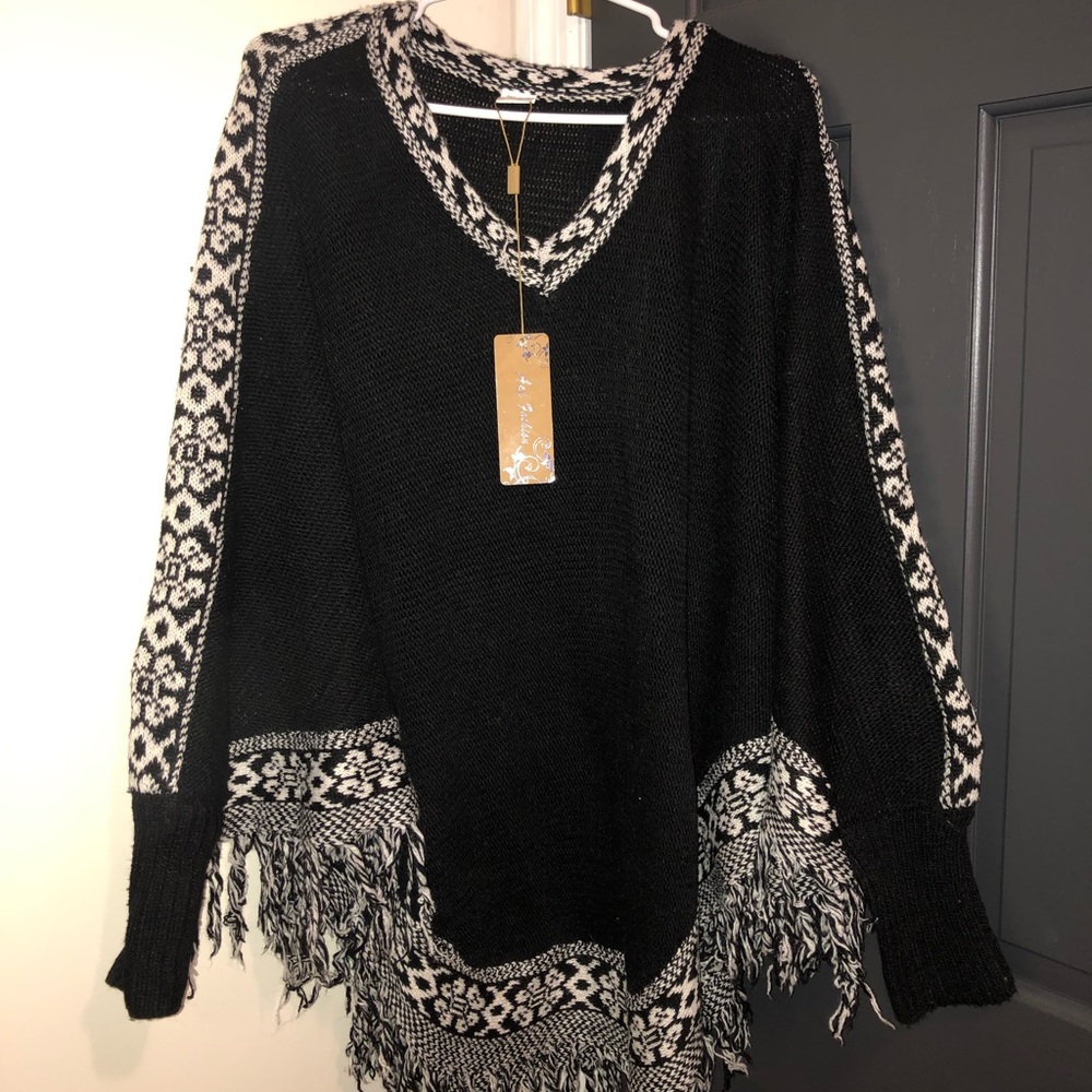 Bohemian poncho